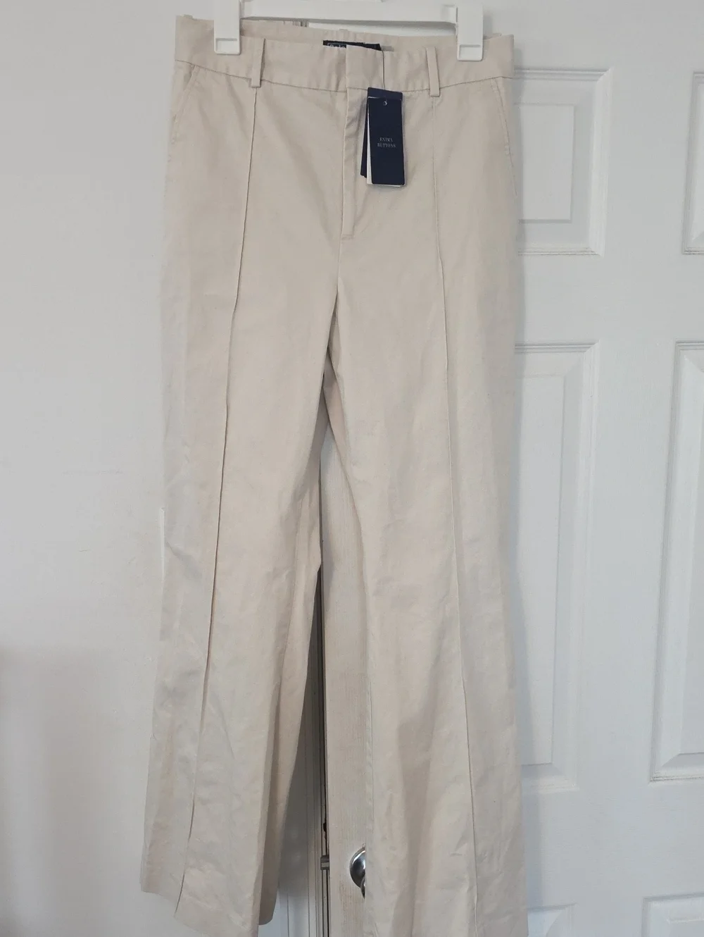 Polo by Ralph Lauren Cream High-Rise Pleated Trousers